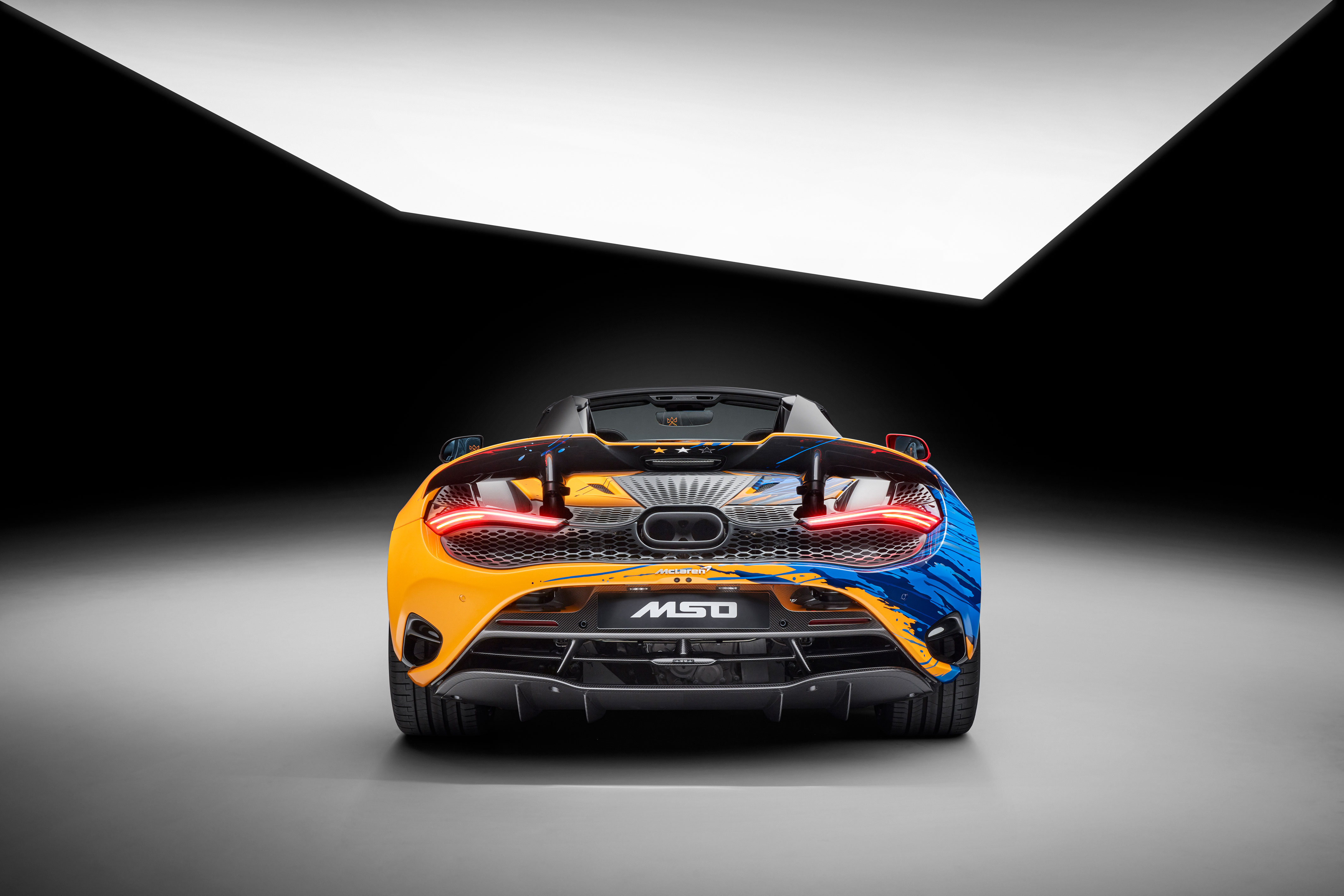 Rear view of the McLaren 750S MSO 